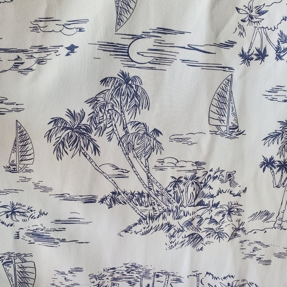 Lands End Dress Women 1X‎ Short Sleeve Plus Beach Print Cover Up Sail 16W 18W - Picture 9 of 16